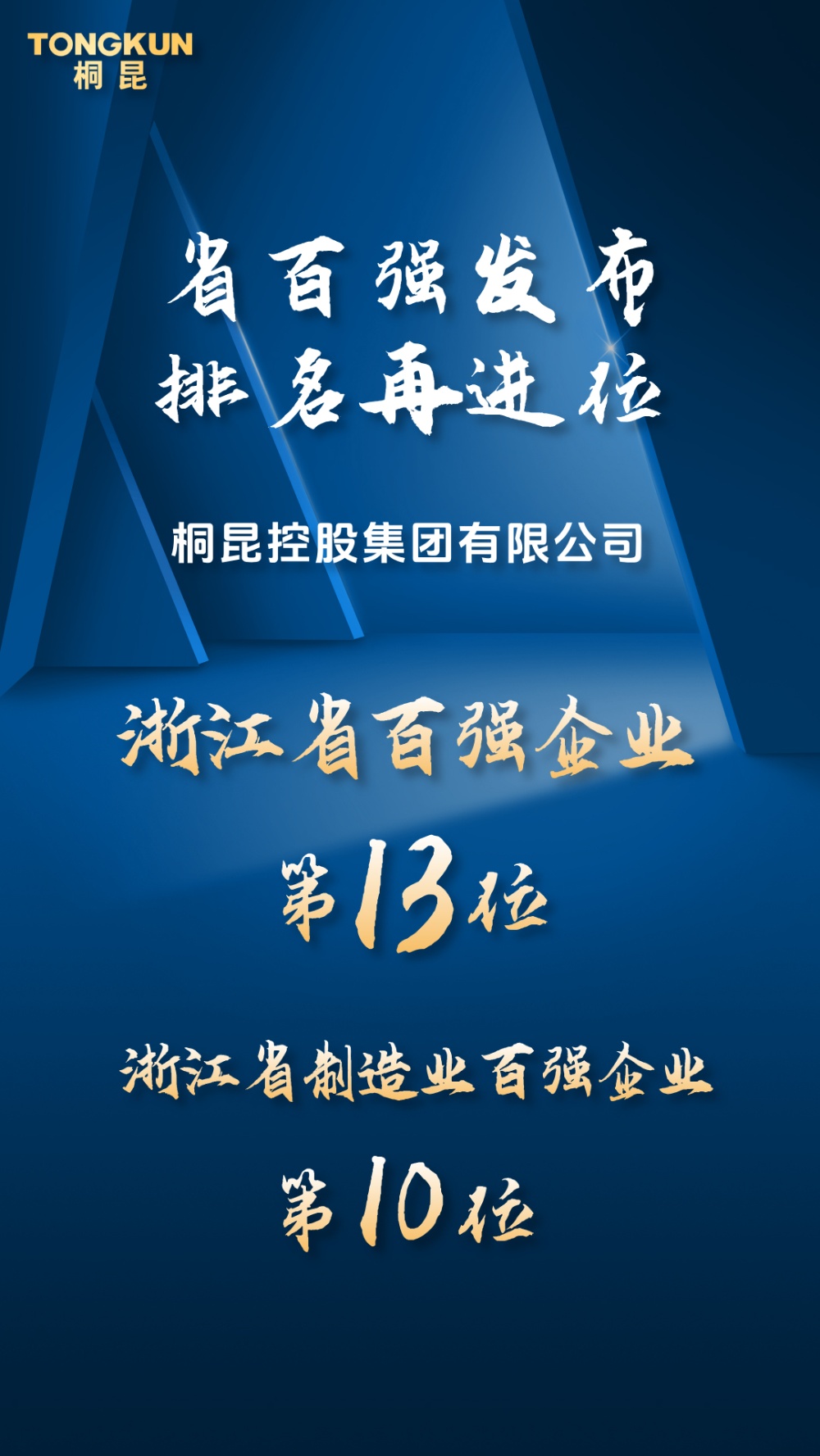 浙江省百强企业第10位 网站新闻