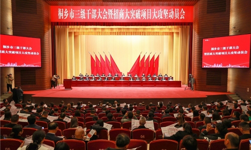 开年即开跑丨桐乡市三级干部大会上征途国际官网获多项荣誉赞美！
